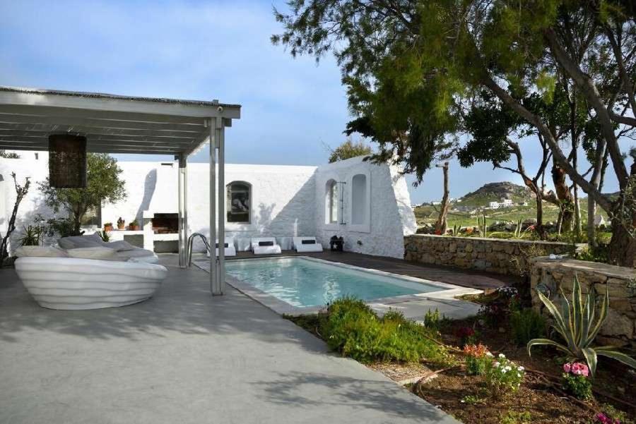 Villa Dafni 4Bed With Pool In Kalafatis Spilia Mykonos Town エクステリア 写真