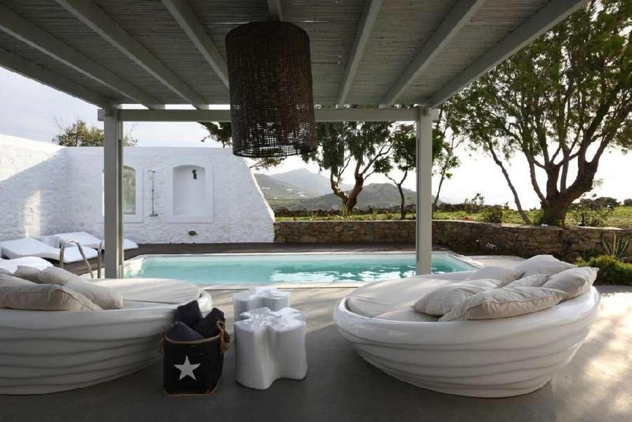 Villa Dafni 4Bed With Pool In Kalafatis Spilia Mykonos Town エクステリア 写真
