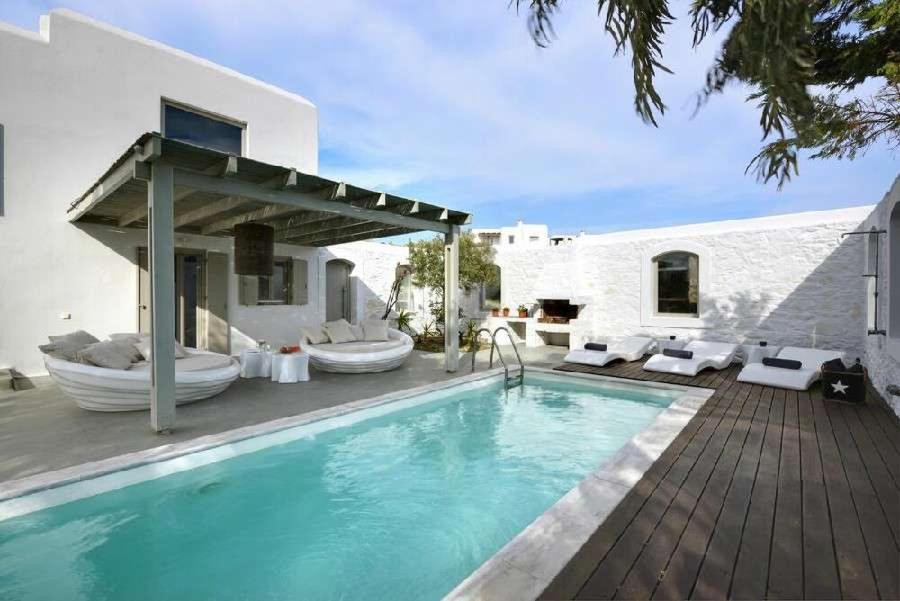 Villa Dafni 4Bed With Pool In Kalafatis Spilia Mykonos Town エクステリア 写真